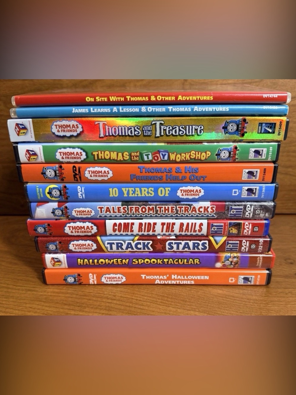 Lot of 11 Thomas the Tank Engine DVDs , Movies listed in description